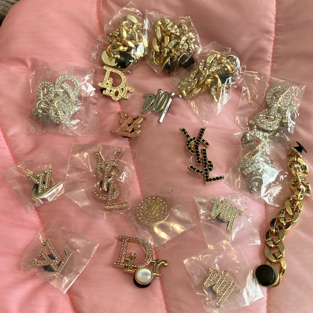 Inspired shoe charms
